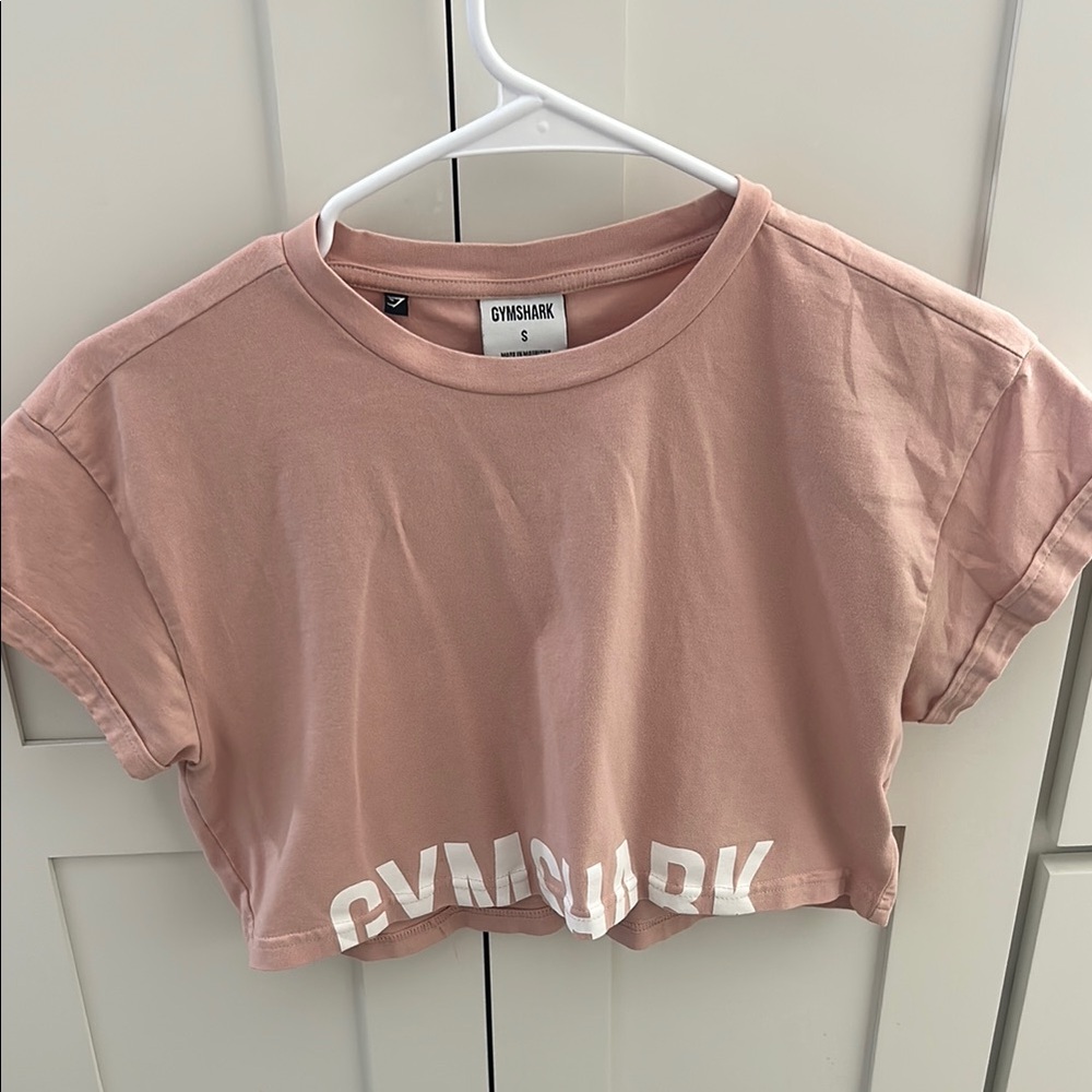 Gymshark Blush Pink Crop Tee